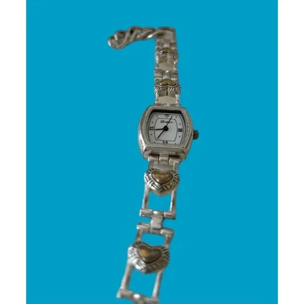Brighton Womens Essex Heart Bracelet Watch New Battery Great Condition